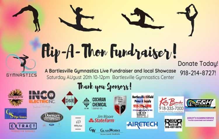 Photo 1 of Bartlesville Gymnastics Flip-A-Thon.