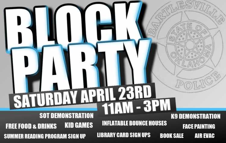 Photo 1 of Bartlesville Police Department Block Party.