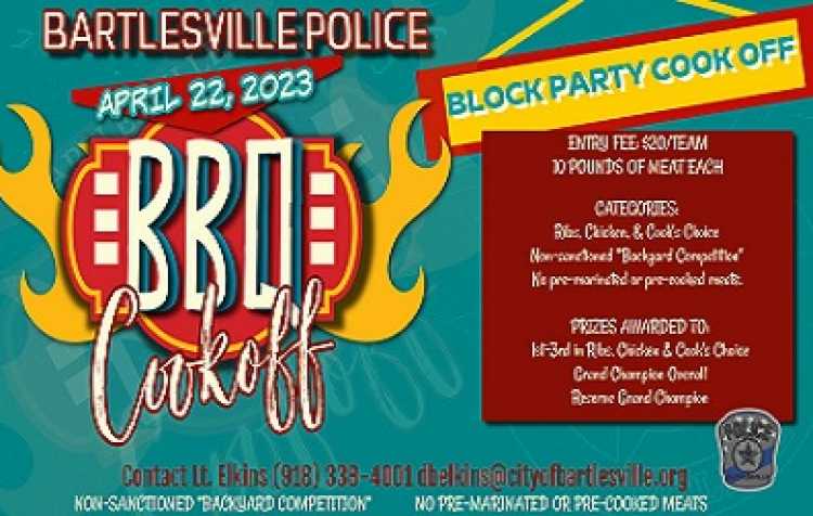 Photo 1 of Block Party & BBQ Cookoff hosted by Bartlesville Police Dept..
