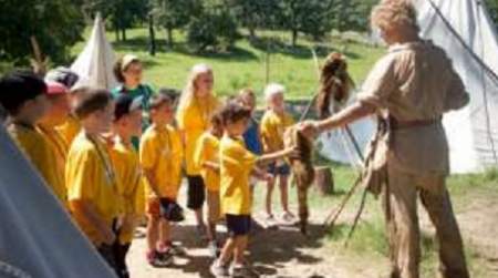 Photo of Camp Woolaroc ages 6-8.