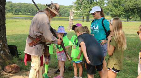 Photo of Camp Woolaroc ages 6 to 8.