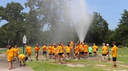 Photo of Camp Woolaroc ages 9 to 11.