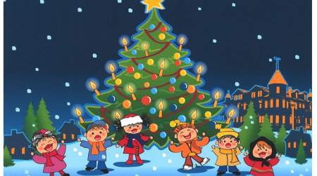 Photo of Dewey Christmas Tree Lighting.