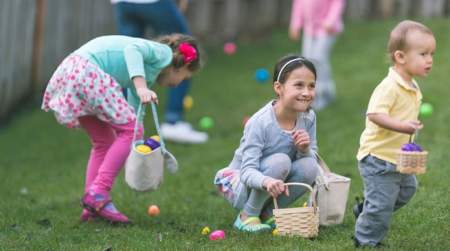 Photo of Easter at the Frank Phillips Home.