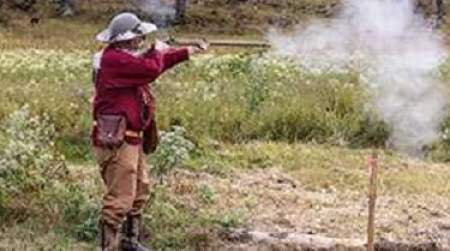 Photo of Fall Traders Encampment at Woolaroc.