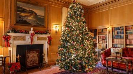 Photo of Frank Phillips Home Christmas Open House.