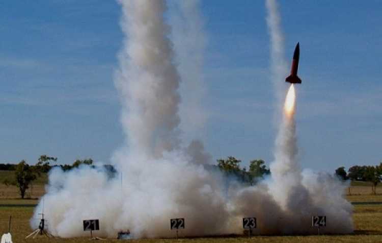 Photo 1 of High Frontier 19 Rocket Launching in Pawhuska.