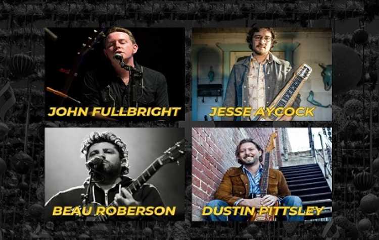 Photo 1 of Live Music at Price Tower: Dustin Pittsley, John Fullbright, Beau Roberson, and Jesse Aycock.