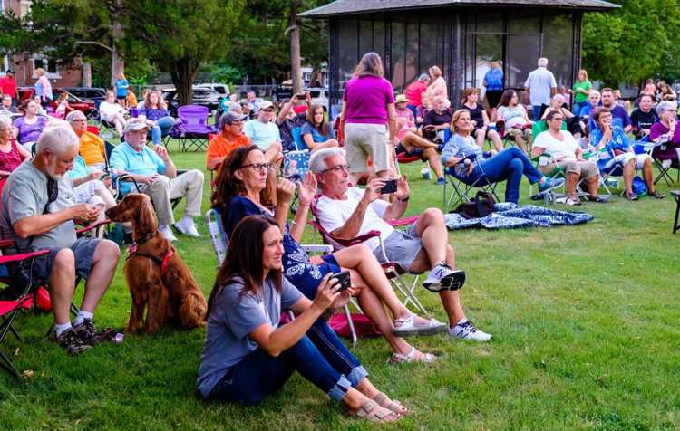 Photo 1 of Music on the Lawn at Frank Phillips Home.