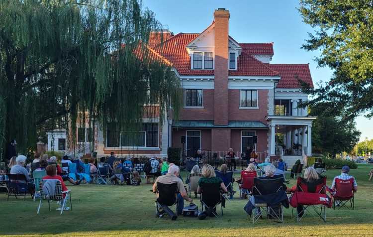 Photo 1 of Music on the Lawn at Frank Phillips Home.