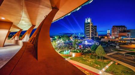 Photo of Price Tower Exterior and The Center Tour Kickoff.