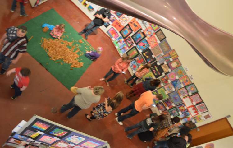 Photo 3 of Price Tower's Annual Youth Art Show.
