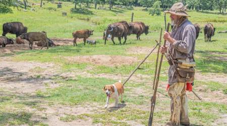 Photo of Spring Trader's Encampment at Woolaroc.