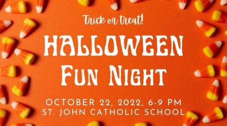 Photo of St. John Catholic School Halloween Fun Night.