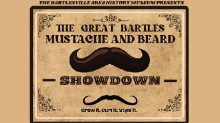Photo of The Great Bartles Mustache and Beard Showdown at Freedom Fest.
