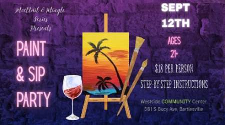 Photo of Tropical Cali Sunset Paint & Sip - Beginner Friendly.