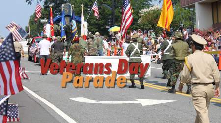 Photo of Veteran's Day Parade.