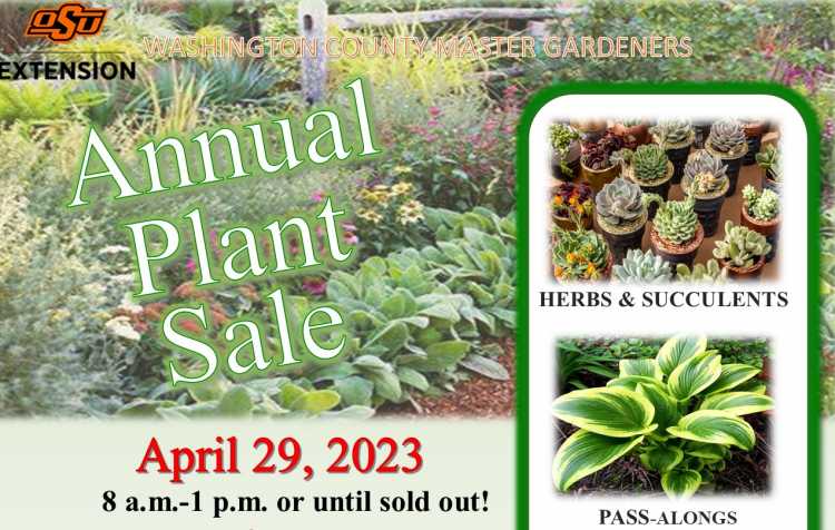 Photo 1 of Washington County Master Gardener Plant Sale fundraiser.