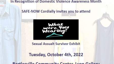 Photo of What Were You Wearing?  Survivor Exhibit - Opening Reception.