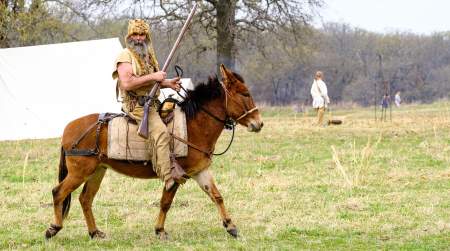 Photo of Woolaroc Mountain Man Camp Open.