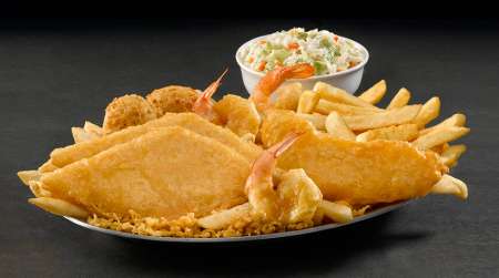 Fish, chicken & shrimp platter