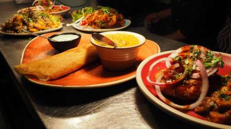 Variety of mexican food