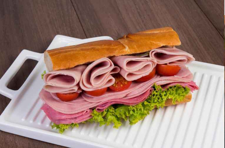 Sandwich with variety of cold cuts - Subway Sandwiches & Salads (Dewey), located in Dewey OK (large)