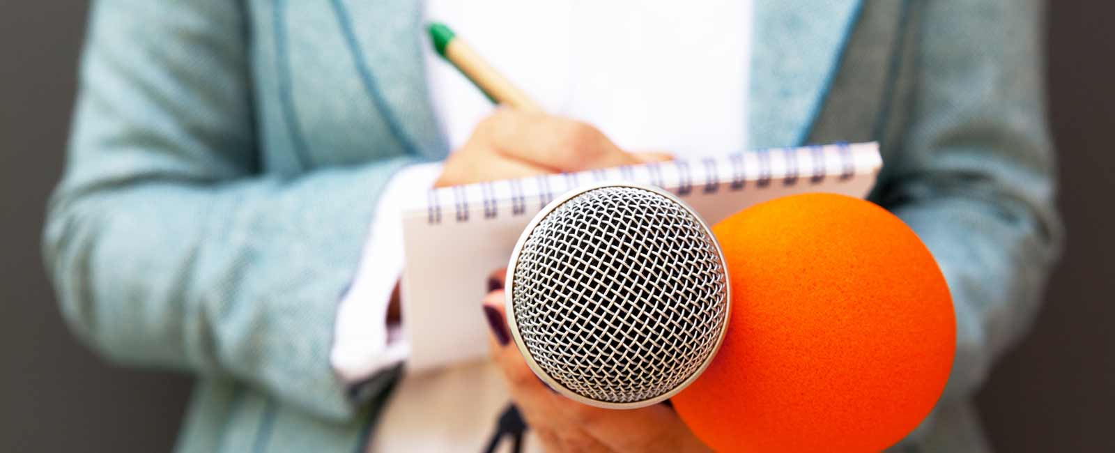 Reporter with pen pad and recording device