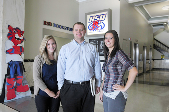 Students inside RSU Bartlesville lobby